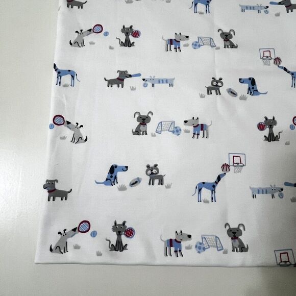 Kissy Kissy Dogs Playing Sports Pima Cotton Baby Receiving Blanket Lovey Blankie - Picture 5 of 15